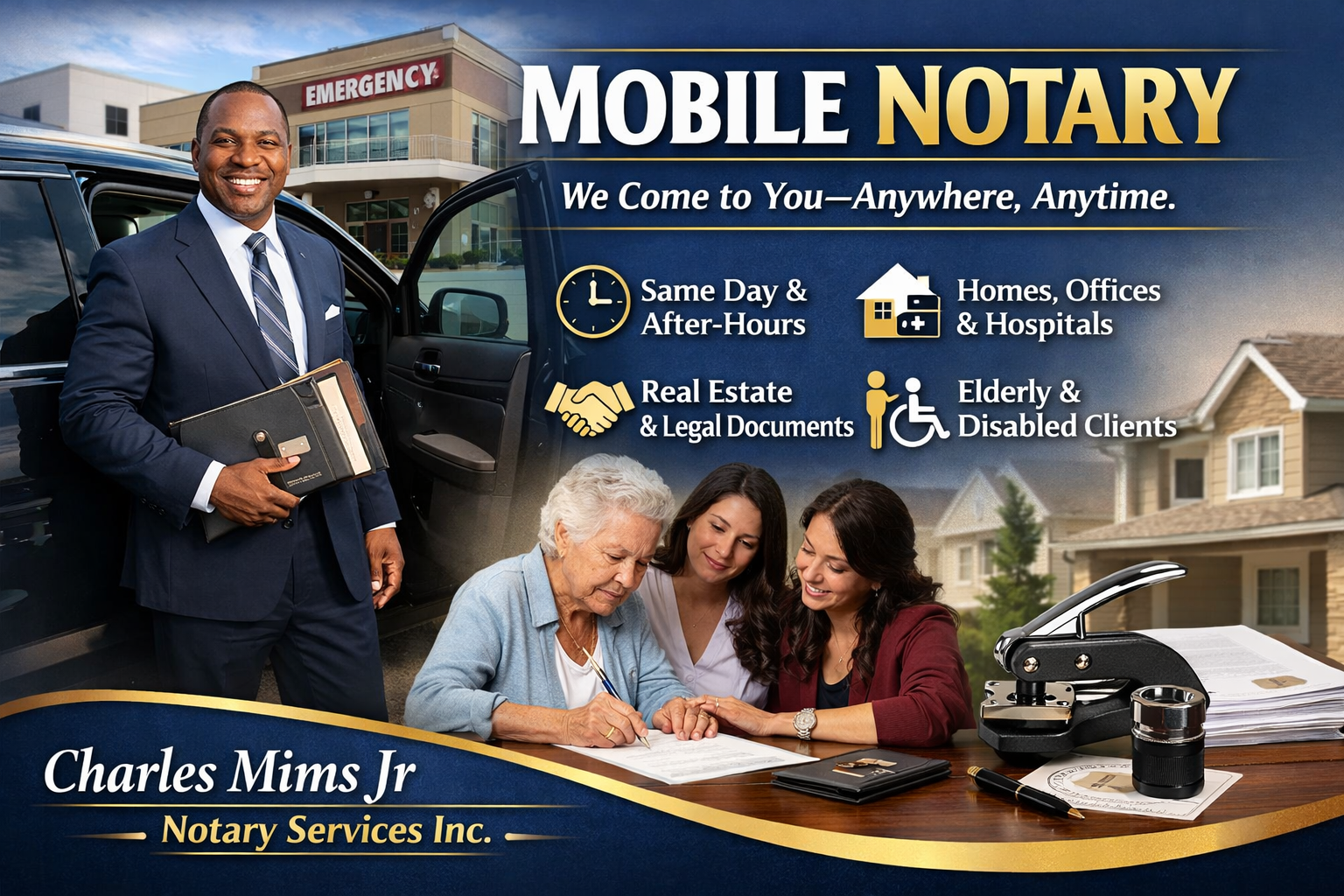 Mobile notary service